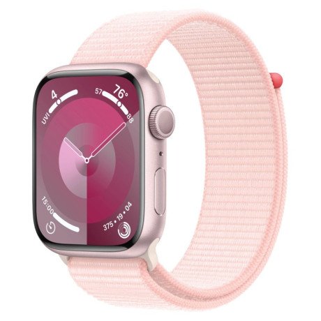 Смарт-часы Apple Watch Series 9 GPS 45mm Pink Aluminum Case w. Light Pink S. Loop (MR9J3)  Фото №0