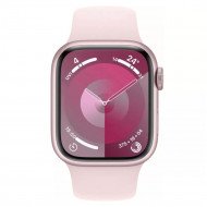 Смарт-часы Apple Watch Series 9 GPS 45mm Pink Aluminum Case w. Light Pink S. Band - S/M (MR9G3) 