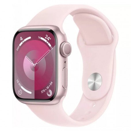Смарт-часы Apple Watch Series 9 GPS 45mm Pink Aluminum Case w. Light Pink S. Band - S/M (MR9G3)  Фото №0