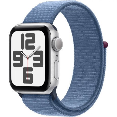 Смарт-часы Apple Watch SE 2 GPS 44mm часы Apple Watch SE 2 GPS 44mm Silver Aluminium Case with Winter Blue Sport Loop (MREF3)