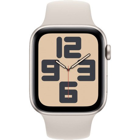 Смарт-часы Apple Watch SE 2 GPS 44mm часы Apple Watch SE 2 GPS 44mm Starlight Aluminum Case w. Starlight Sport Band - M/L (MNTE3)  Фото №0