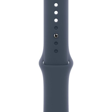 Смарт-годинник Apple Watch SE 2 GPS 44mm Silver Aluminium Case with Storm Blue Sport Band S/M (MREC3)  Фото №1