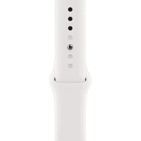 Смарт-годинник Apple Watch SE 2 GPS 44mm Silver Aluminum Case with White Sport Band - M/L (MNTJ3)  Фото №1