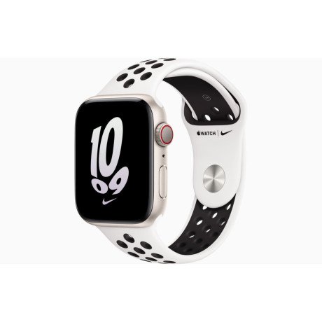 Смарт-часы Apple Watch SE 2 GPS 44mm часы Apple Watch SE 2 GPS 44mm Starlight Aluminum Case with Summit White/Black Nike Sport Band S/M (MNLA3)