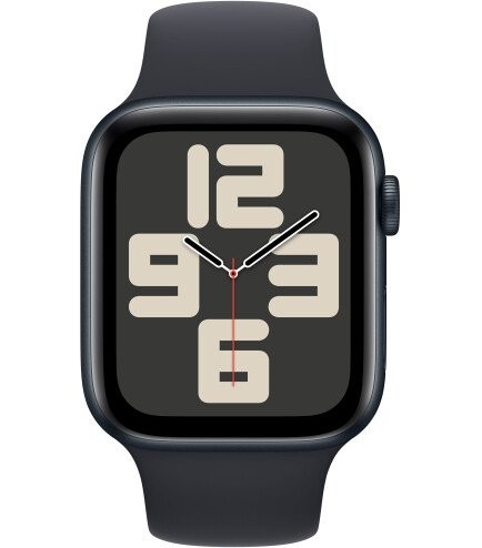 Смарт-часы Apple Watch SE 2 GPS 44mm часы Apple Watch SE 2 GPS 44mm Midnight Aluminum Case w. Midnight S. Band - S/M (MNTF3)  Фото №0