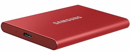 SSD накопитель Samsung T7 2TB Red (MU-PC2T0R/WW)  Фото №4