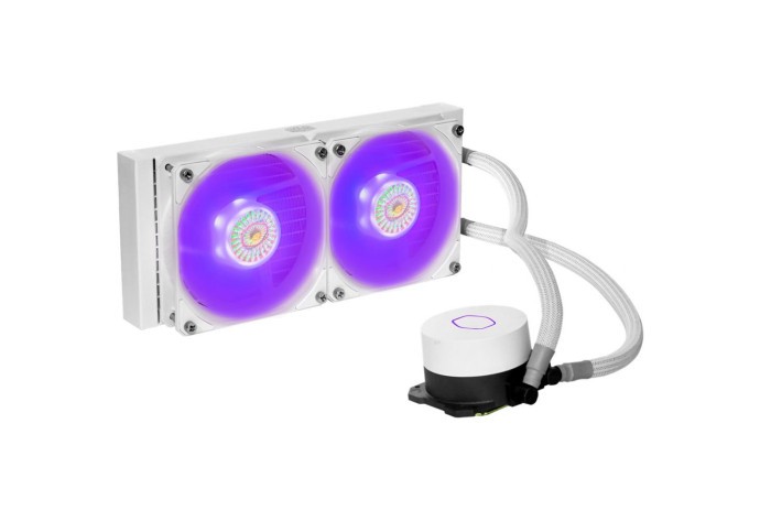 Водяное охлаждение MasterLiquid ML240L V2 RGB White Edition (MLW-D24M-A18PC-RW)  Фото №0