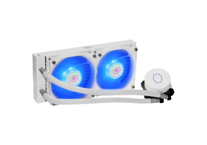 Водяное охлаждение MasterLiquid ML240L V2 RGB White Edition (MLW-D24M-A18PC-RW)  Фото №1