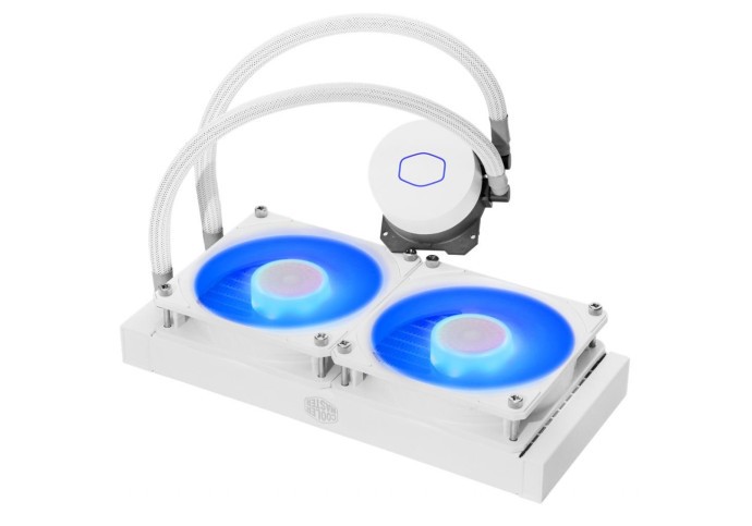 Водяное охлаждение MasterLiquid ML240L V2 RGB White Edition (MLW-D24M-A18PC-RW)  Фото №2