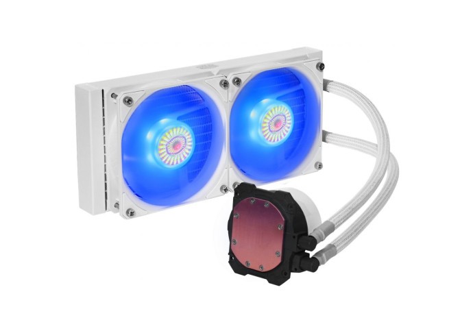 Водяное охлаждение MasterLiquid ML240L V2 RGB White Edition (MLW-D24M-A18PC-RW)  Фото №3