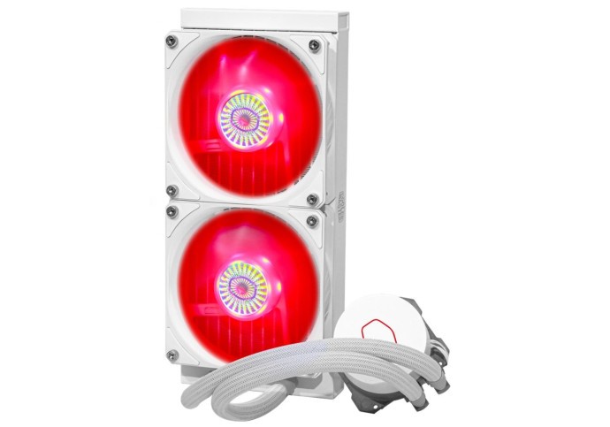 Водяное охлаждение MasterLiquid ML240L V2 RGB White Edition (MLW-D24M-A18PC-RW)  Фото №4