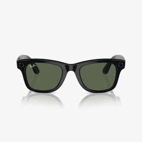 Смарт-окуляри Ray-Ban  Meta Wayfarer Shiny Black Frame Green Lenses (RW4006 601/71 50-22)