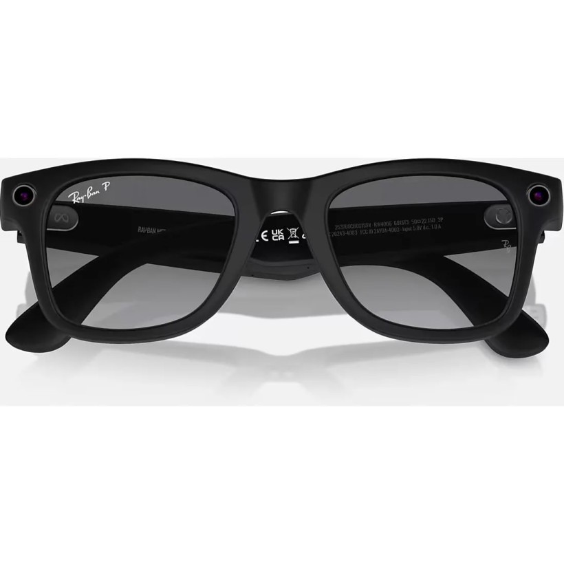Смарт-окуляри Ray-Ban Meta Wayfarer Matte Black Frame Graphite Lenses (RW4006 601ST3 50-22)  Фото №3