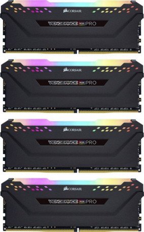 Пам&#039;ять для настільних комп&#039;ютерів Corsair 32 GB (4x8GB) DDR4 3200 MHz Vengeance RGB PRO (CMW32GX4M4C3200C16)