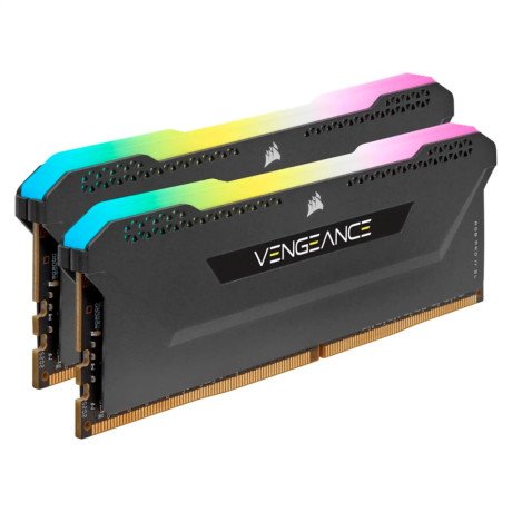 Память для настольных компьютеров Corsair 32GB (2x16GB) DDR4 3200MHz Vengeance PRO SL Black (CMH32GX4M2Z3200C18)  Фото №1
