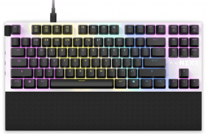 Клавіатура NZXT Function Tenkeyless Gateron Red Switches Layout White (KB-1TKUK-WR)