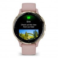 Смарт-годинник Garmin Venu 3S Soft Gold S. Steel Bezel w. Dust Rose Case and S. Band (010-02785-03/53) 