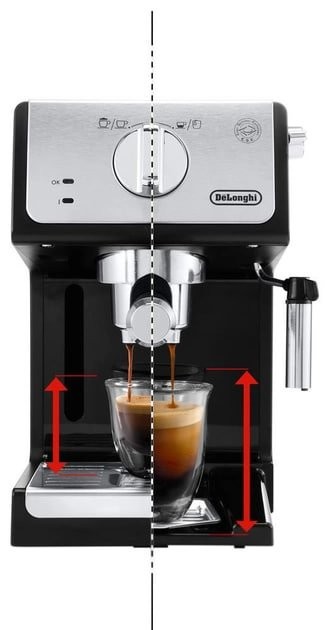 Рожковая кофеварка эспрессо Delonghi ECP 33.21.BK  Фото №3