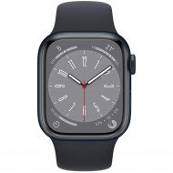 Смарт-годинник Apple Watch Series 8 GPS + Cellular 45mm Midnight Aluminum Case w. Midnight Sport Band (MNK43)