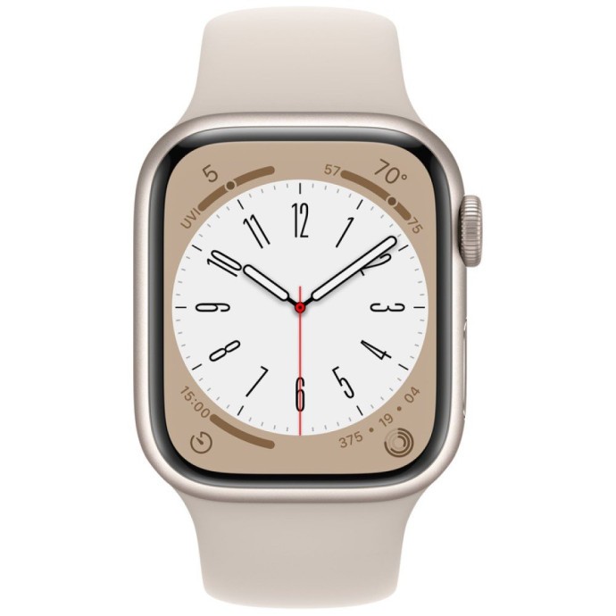 Смарт-часы Apple Watch Series 8 GPS + Cellular 45mm Starlight Aluminum Case with Starlight Sport Band (MNK73)