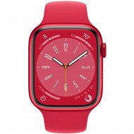 Смарт-годинник Apple Watch Series 8 GPS + Cellular 45mm PRODUCT RED Alu. Case w. PRODUCT RED S. Band S/M (MNVR3)