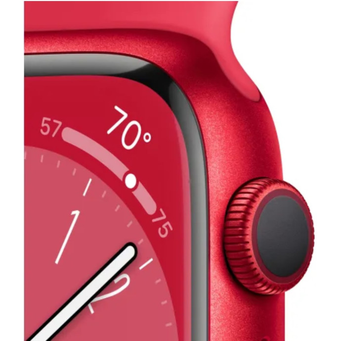Смарт-часы Apple Watch Series 8 GPS + Cellular 45mm PRODUCT RED Alu. Case w. PRODUCT RED S. Band S/M (MNVR3)  Фото №2