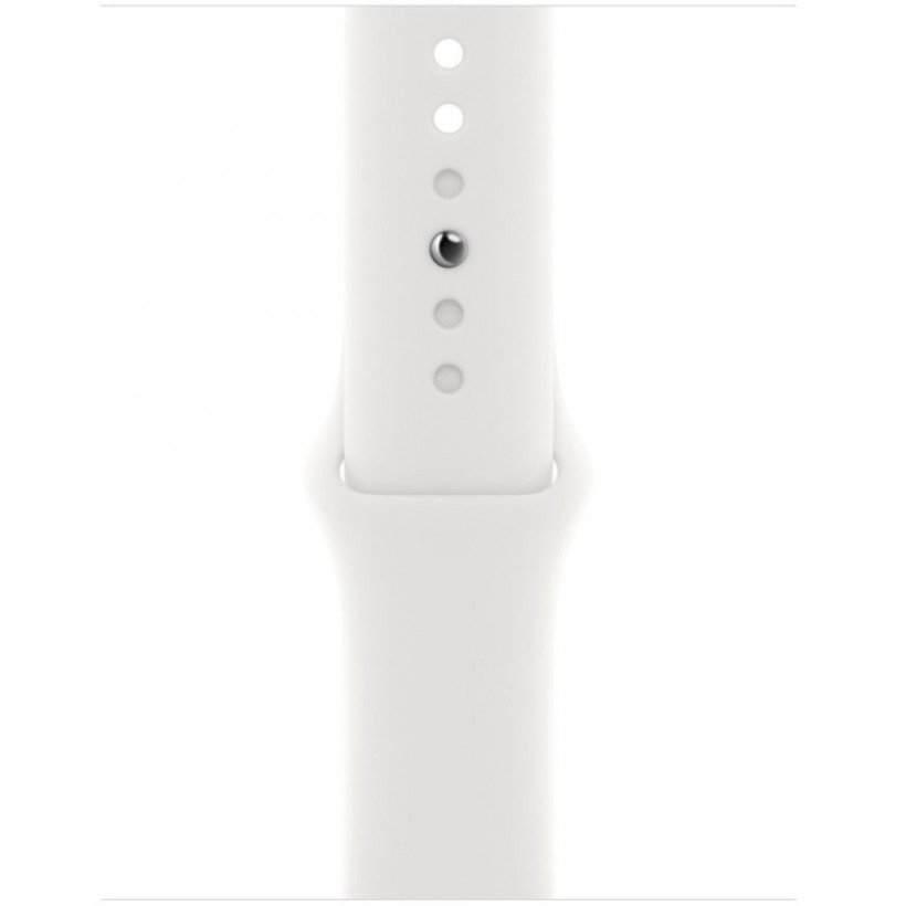 Смарт-годинник Apple Watch Series 8 GPS + Cellular 45mm Silver Aluminum Case w. White S. Band - S/M (MP4Q3)  Фото №1