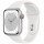 Смарт-годинник Apple Watch Series 8 GPS + Cellular 45mm Silver Aluminum Case w. White S. Band - S/M (MP4Q3)  Фото №0