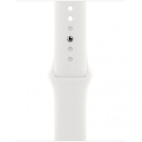Смарт-годинник Apple Watch Series 8 GPS + Cellular 45mm Silver Aluminum Case w. White S. Band - S/M (MP4Q3)  Фото №1