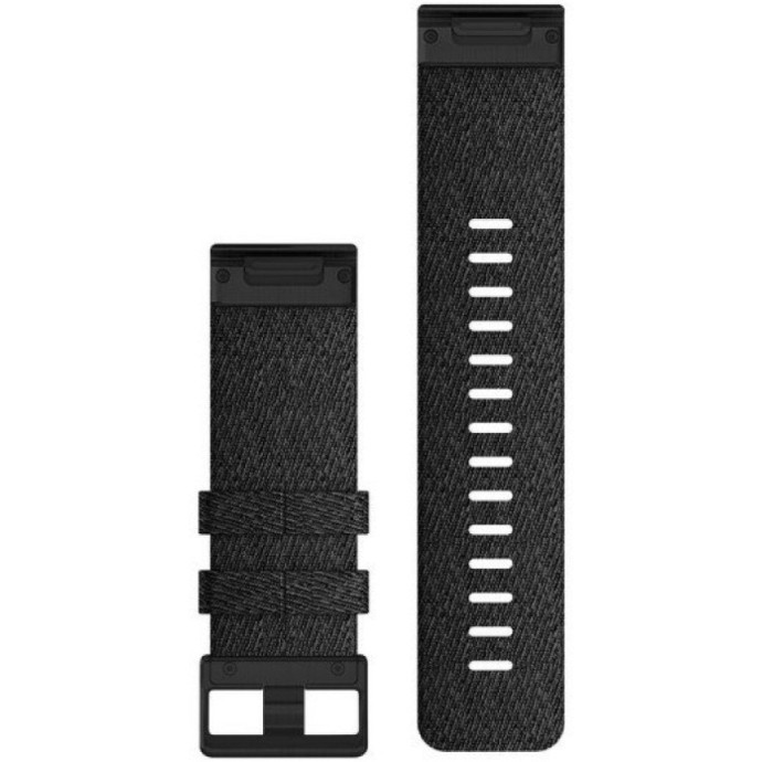 Ремінець Garmin Ремешок для Fenix 6x 26mm QuickFit Heathered Black Nylon bands (010-12864-07)  Фото №0