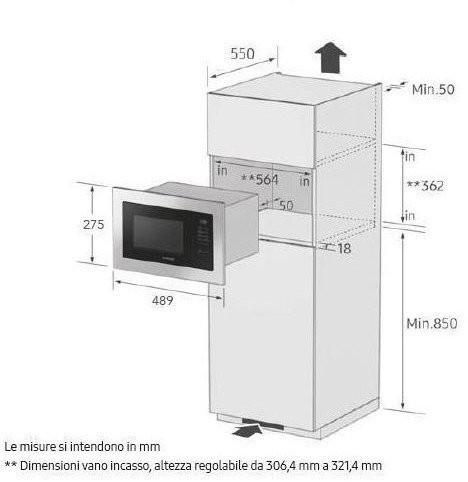 Микроволновка с грилем Samsung MG20A7013CT  Фото №2
