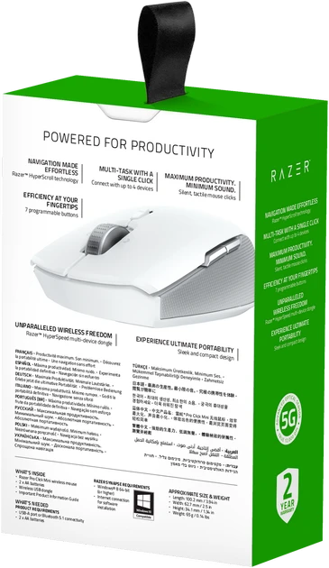 Мышь Razer Pro Click mini White/Gray (RZ01-03990100-R3G1)  Фото №8
