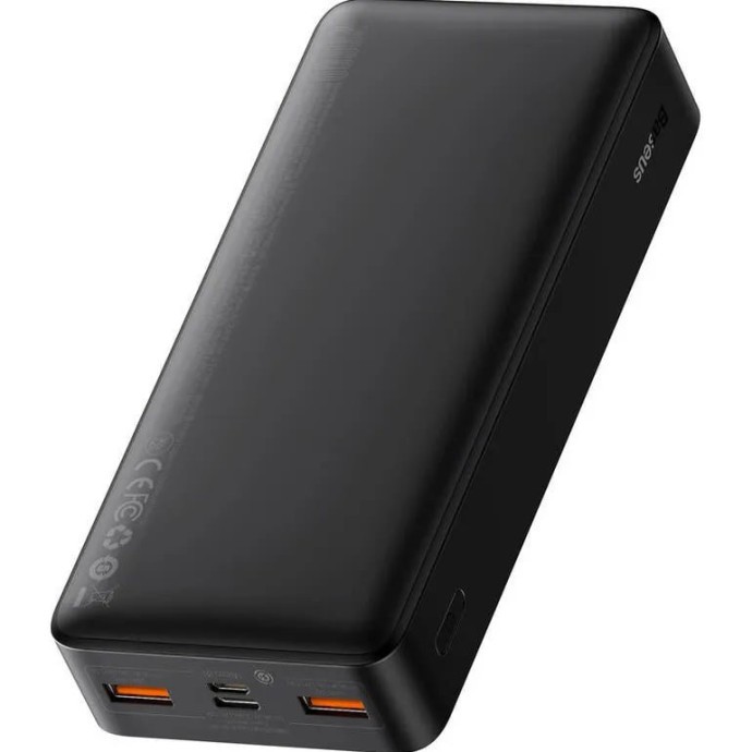 Зовнішній акамулятор (павербенк) Baseus Bipow Digital Display 20W 20000 mAh Black (PPDML-M01)  Фото №1
