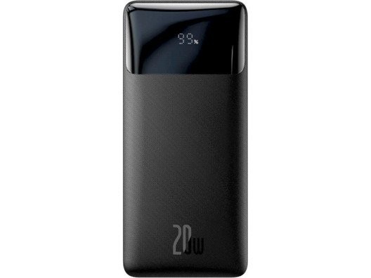 Зовнішній акамулятор (павербенк) Baseus Bipow Digital Display 20W 20000 mAh Black (PPDML-M01)  Фото №6