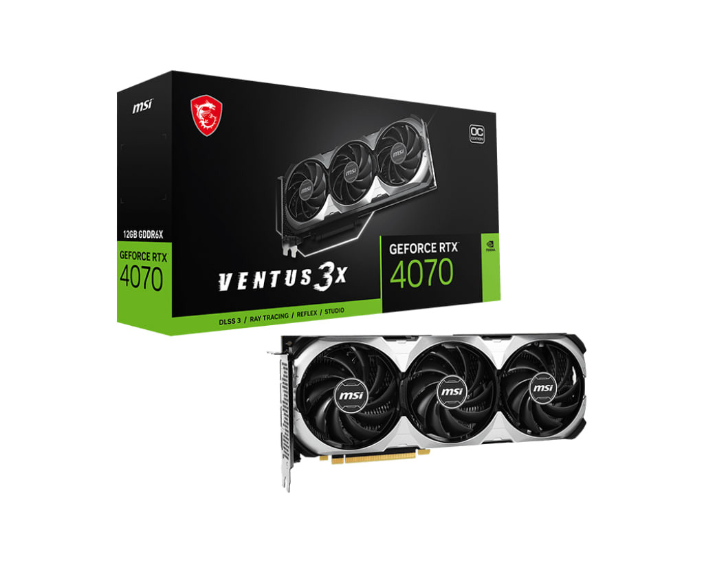 Видеокарта MSI GeForce RTX 4070 VENTUS 3X 12G OC  Фото №3