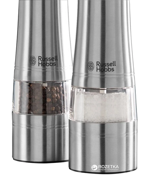 Подрібнювач спецій електричний Russell Hobbs Salt &amp; Pepper Grinder 23460-56  Фото №1