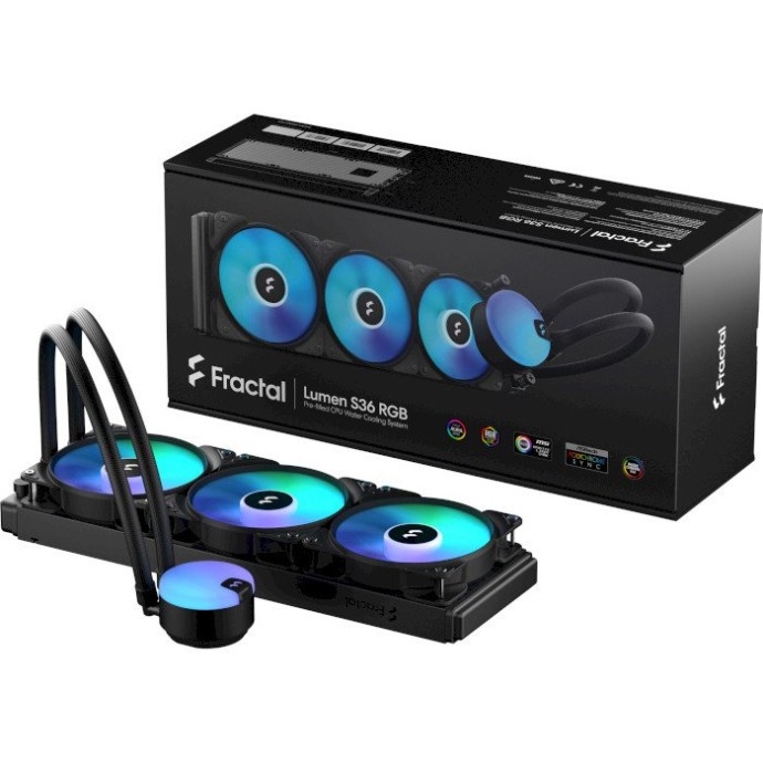 Водяне охолодження Fractal Design Lumen S36 RGB v2 (FD-W-L1-S3612)  Фото №3