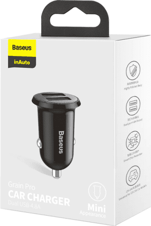 Автомобильное зарядное устройство для Baseus Grain Pro 4.8A 2USB (CCALLP-01)  Фото №14