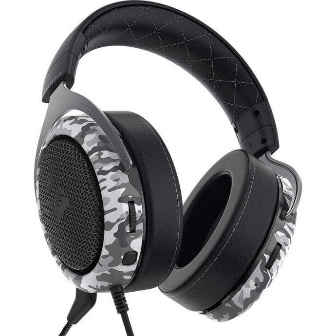 Наушники с микрофоном Corsair HS60 Haptic Artic Camo (CA-9011225)  Фото №1