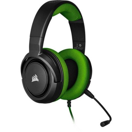 Навушники з мікрофоном Corsair HS35 Green (CA-9011197)  Фото №0