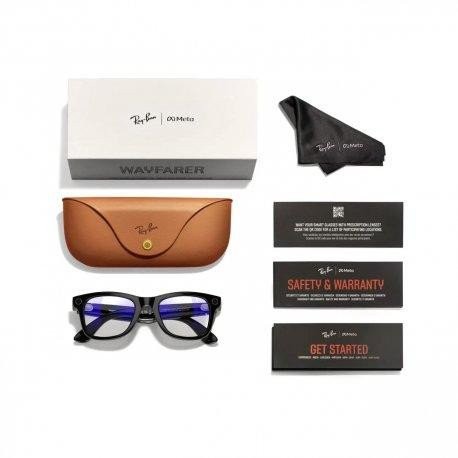 Смарт-окуляри Ray-Ban Смарт-окуляри Meta Wayfarer Shiny Black Frame Clear Lenses (RW4006 601/SB 50-22)  Фото №4