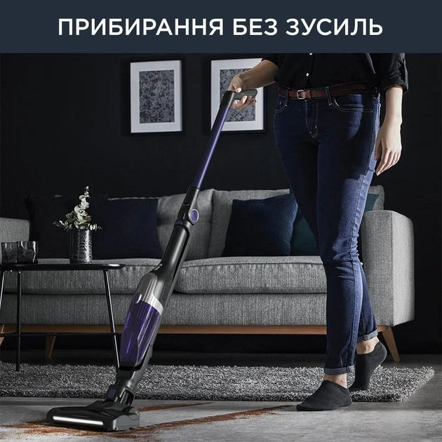 Вертикальный + ручной пылесос (2в1) Rowenta X-Trem Compact RH1238WO  Фото №4