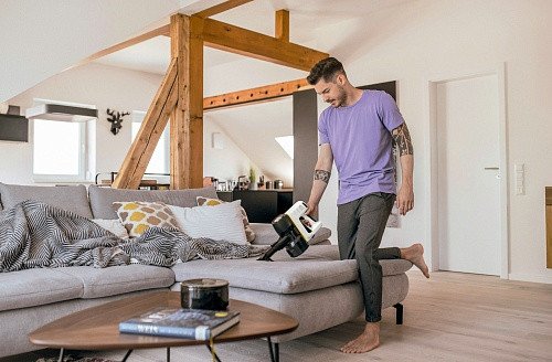 Вертикальний + ручний пилосос (2в1) Karcher VC 4 Cordless Premium myHome (1.198-640.0)  Фото №9