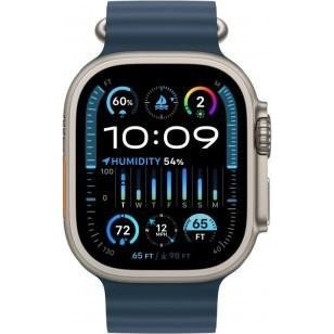 Смарт-часы Apple Watch Ultra 2 GPS + Cellular 49mm Titanium Case with Blue Ocean Band (MREG3)  Фото №0