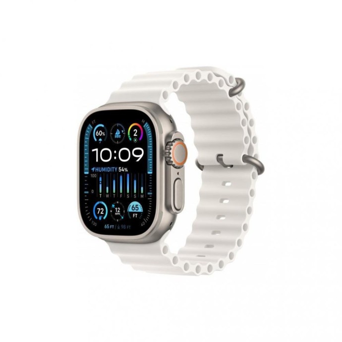 Смарт-часы Apple Watch Ultra 2 GPS + Cellular 49mm Titanium Case with White Ocean Band (MREJ3)