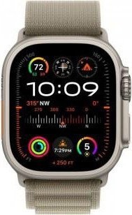 Смарт-часы Apple Watch Ultra 2 GPS + Cellular 49mm Titanium Case with Olive Alpine Loop - Large (MRF03)  Фото №0
