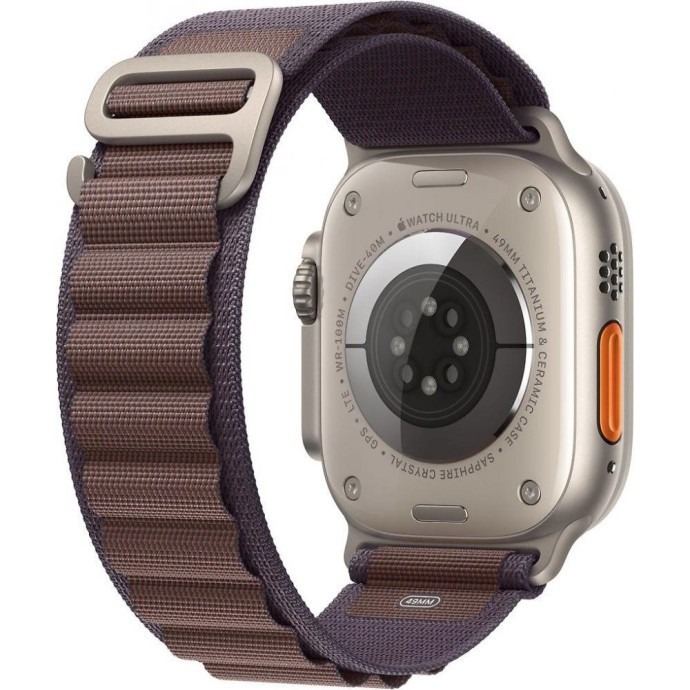 Смарт-часы Apple Watch Ultra 2 GPS + Cellular 49mm Titanium Case with Indigo Alpine Loop - Small (MRER3)  Фото №1