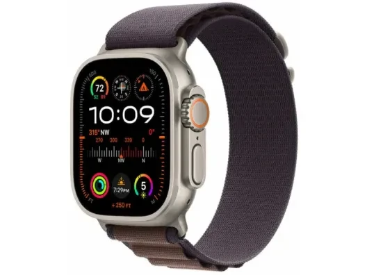 Смарт-часы Apple Watch Ultra 2 GPS + Cellular 49mm Titanium Case with Indigo Alpine Loop - Small (MRER3)  Фото №2