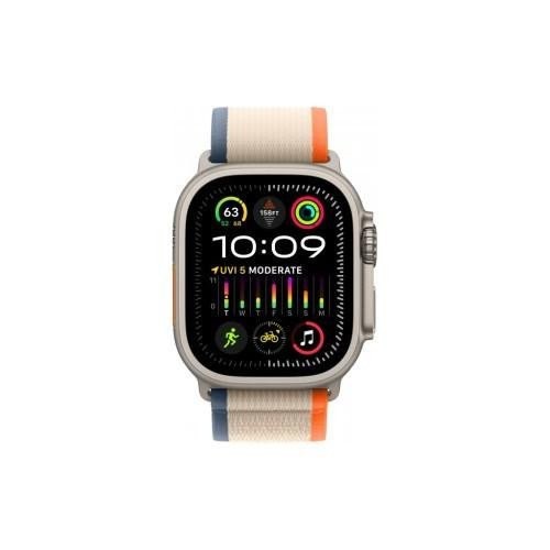 Смарт-часы Apple Watch Ultra 2 GPS + Cellular 49mm Titanium Case с Orange/Beige Trail Loop - S/M (MRF13)  Фото №0