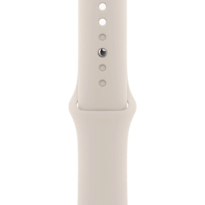 Смарт-часы Apple Watch Series 9 GPS + Cellular 45mm Starlight Alu. Case w. Starlight Sport Band - M/L (MRM93)  Фото №1